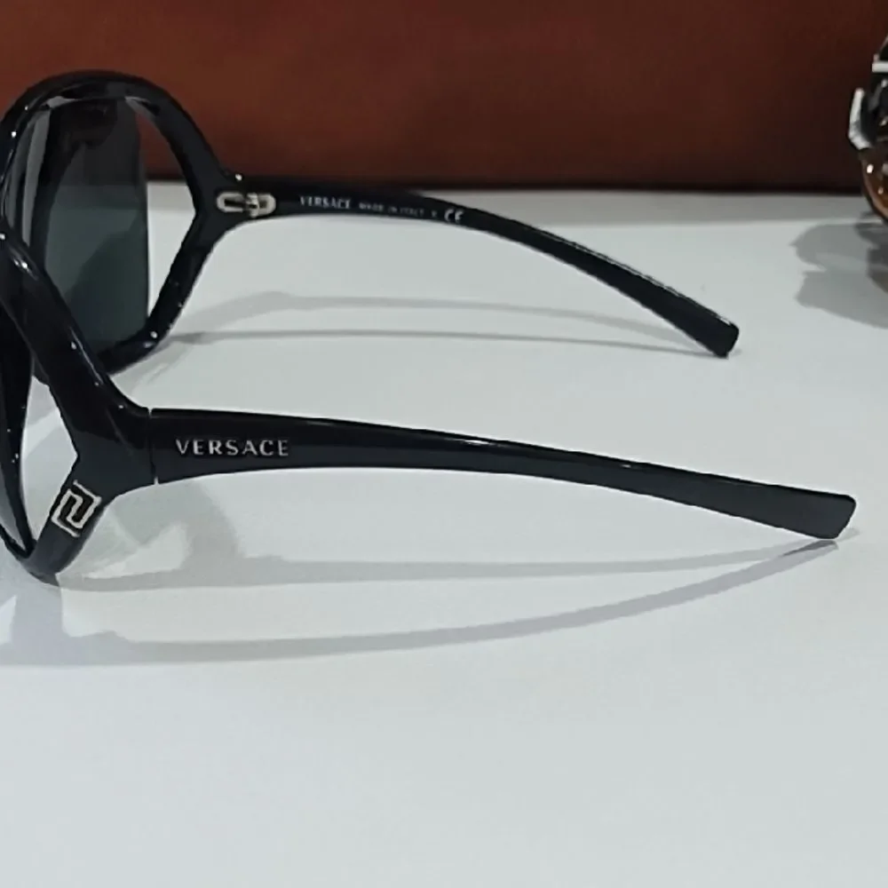 Versace Black Oversized Cat-Eye Sunglasses